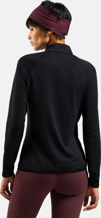 Odlo Zeroweight Warm Half Zip 2.0 Laufshirt langarm schwarz (Damen)