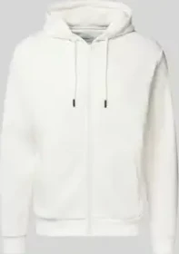 Jack & Jones Einfarbig Zip Hoodie cloud dancer (Herren)