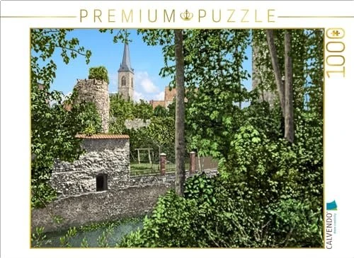 Calvendo Aschersleben - Blick zum Dammtor im Apothekergraben am Eineufer um 1907