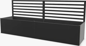 Biohort Rankgitter 399x4x91cm für Hochbeet dunkelgrau-metallic