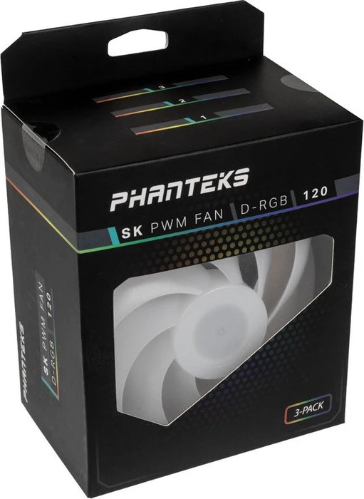 Phanteks PH-F120SK D-RGB schwarz, 120mm, 3er-Pack