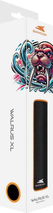 Baracuda WALRUS-XL Gaming Mousepad, 800x400mm, schwarz/orange