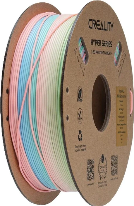 Creality Hyper PLA, Rainbow Wild Blossom-Long Gradient, Spule, 1.75mm, 1.00kg