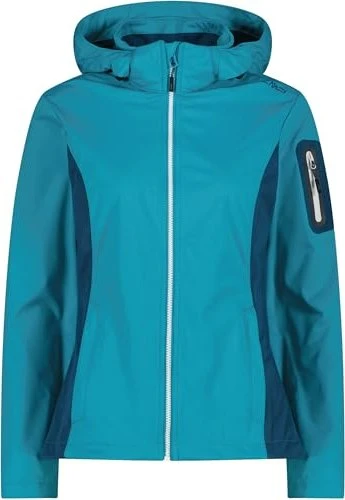 CMP Zip Hood Softshell Funktionsjacke tiffany (Damen)