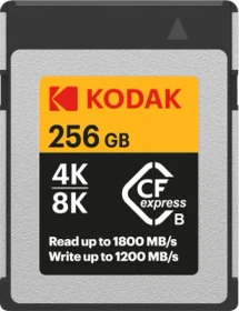 Kodak CFexpress 2.0 Type-B R1800/W1200 CFexpress Type B 256GB, SD Express EX I