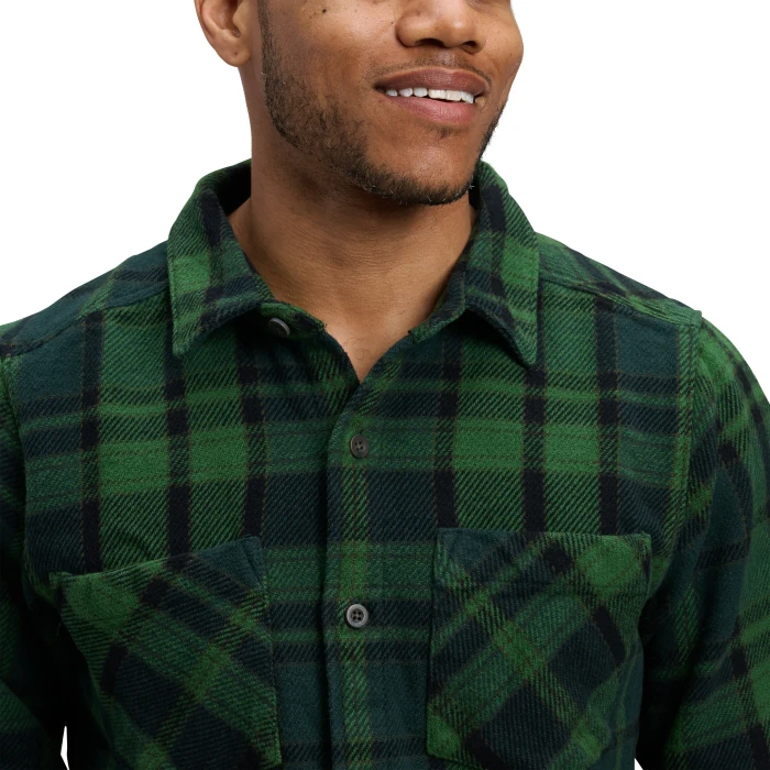 Black Diamond Project Heavy Flannel Hemd langarm palm green/anthracite plaid (Herren)