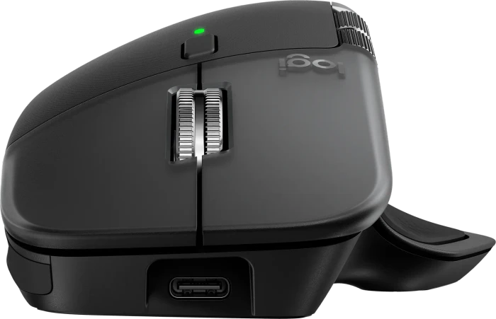 Logitech MX Master 4 for Mac Space Black, schwarz, Logi Bolt, USB/Bluetooth