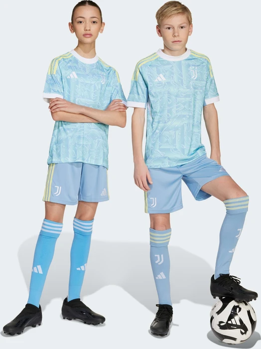 adidas Juventus Turin 2025/2026 Auswärtsshorts ash blue (Junior)