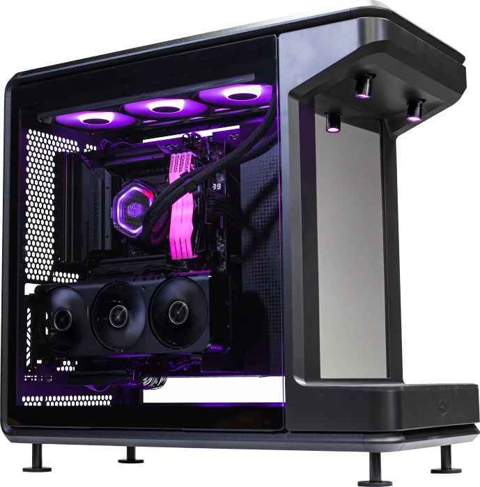 Cooler Master MasterFrame 360 Stage Mirror, schwarz, Glasfenster
