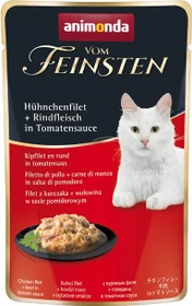 animonda Vom Feinsten Adult Hühnchenfilet und Rindfleisch in Tomatensauce, 50g