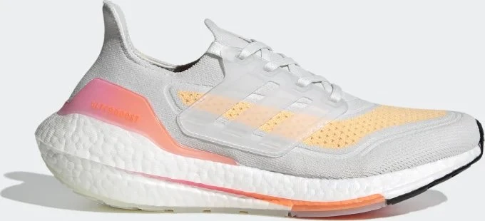 adidas Ultraboost 21 crystal white/acid orange (Damen)