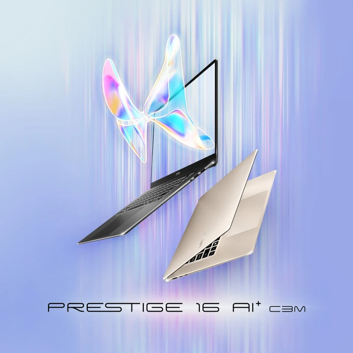MSI Prestige 16 AI+ C3MG-071, Platinum Gray, Core Ultra 7 355, 32GB RAM, 1TB SSD, DE