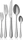 WMF Merit Besteck-Set sandgestrahlt, 66-tlg. (1140006311)
