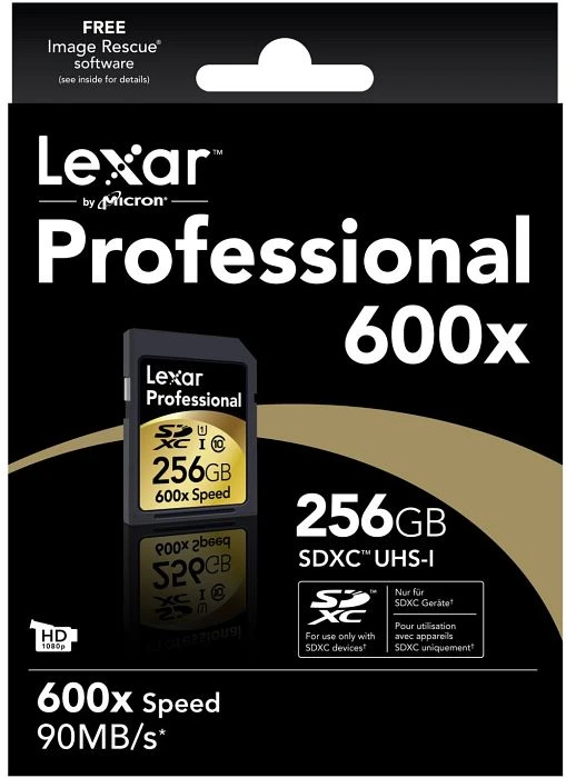 Lexar Professional 600x R90 256GB, UHS-I, Class 10