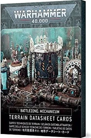 Games Workshop Warhammer 40.000 - Battlezone: Mechanicum - Gelände-Datenblattkarten
