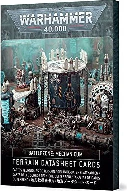 Games Workshop Warhammer 40.000 - Battlezone: Mechanicum - Gelände-Datenblattkarten