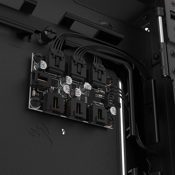 Corsair iCue 5000X RGB, schwarz, Glasfenster