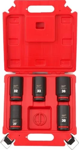 Milwaukee Shockwave 3/4" Socket Set Deep Steckschlüsselsatz inkl. Koffer, 5-tlg.