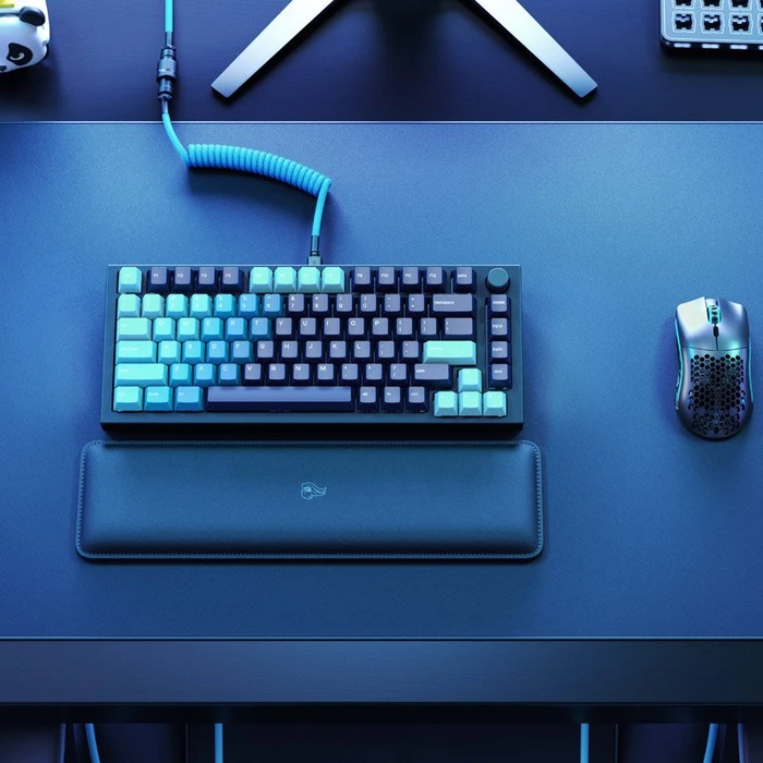 Glorious GPBT Keycaps, Kunststoff (PBT), Celestial Ice, türkis/blau/schwarz, 114 Tasten (104+10), ANSI-US