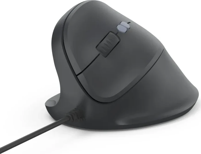 Hama ECM-500L Vertical Maus schwarz, Linkshänder, USB