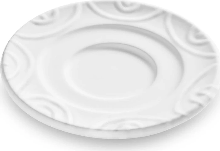 Gmundner Keramik Weißgeflammt Unterteller Espresso 11cm