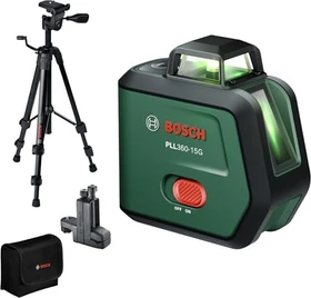 Bosch DIY PLL 360-15G Akku-Linienlaser inkl. Tasche + Akku 2.0Ah