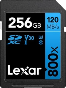 Lexar BLUE Series 800x R120/W45 256GB, UHS-I U3, Class 10