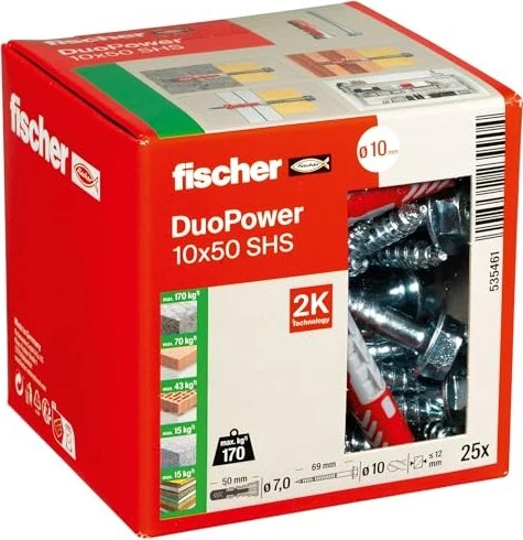 fischer DuoPower Schrauben/Dübel-Sortiment