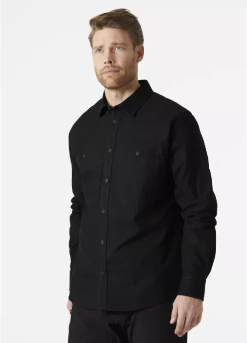 Helly Hansen Organic Cotton Flannel Hemd langarm ebony (Herren)