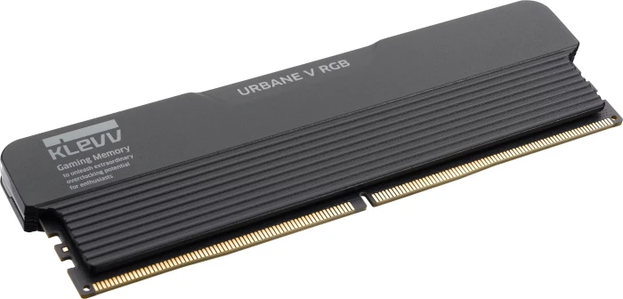 Klevv Urbane V RGB Jet Black UDIMM 32GB Kit, DDR5-6000, CL28-36-36-76