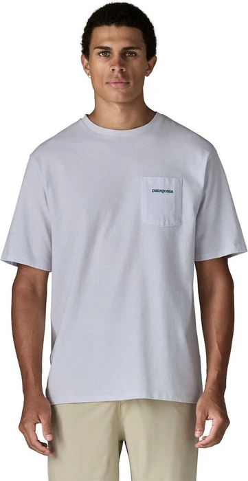 Patagonia Boardshort Logo Pocket Responsibili-Tee T-Shirt kurzarm weiß (Herren)