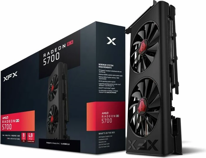 XFX Radeon RX 5700 Double Dissipation, 8GB GDDR6, HDMI, 3x DP