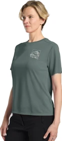 Jack Wolfskin Vonnan Graphic Funktionsshirt kurzarm ridge leaf slate green (Damen)