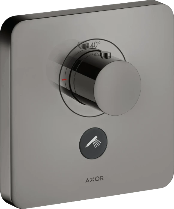 Hansgrohe Axor ShowerSelect Thermostat HighFlow für 1 Verbraucher und zusätzlichen Abgang polished black chrome