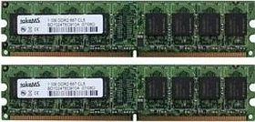 takeMS UDIMM 2GB Kit, DDR2-800, CL4