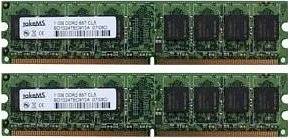 takeMS UDIMM 2GB Kit, DDR2-800, CL4