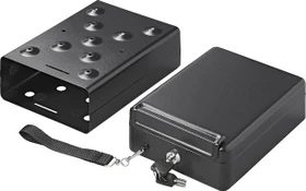 ProPlus Mini-Stahlsafe Tresor, schwarz, Schlüsselschloss
