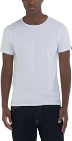 Replay Baumwolle Rundhals T-Shirt kurzarm weiß (Herren)