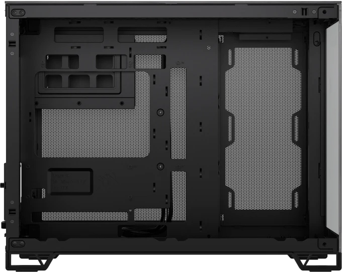 Corsair 2500X Black/Obsidian Aluminium, schwarz/grau, Glasfenster