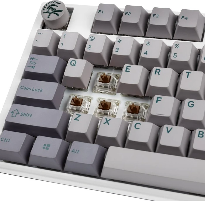 Ducky One 3 Mist Grey PBT, LEDs RGB, MX RGB BROWN, USB, US