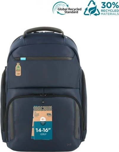 Mobilis Executive 4 Premium 18L 14-16" Notebook-Rucksack , blau