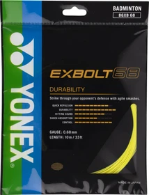 Yonex Exbolt 68 Badmintonsaite gelb 10m
