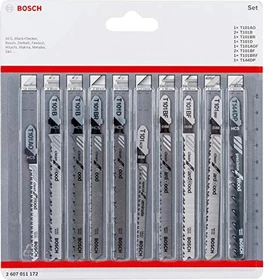 Bosch Professional Clean Precision Stichsägeblatt-Set, 10-tlg.