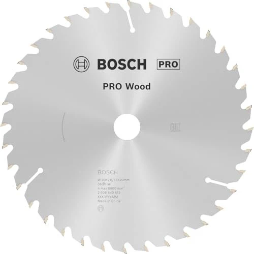 Bosch Professional Optiline Wood Kreissägeblatt 36Z, 190x2.6x20mm, 1 Stück