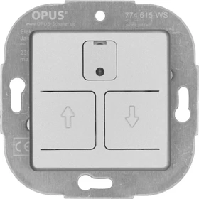 Opus Elektronischer Rollladenschalter mit 24h Automatik, alusilber