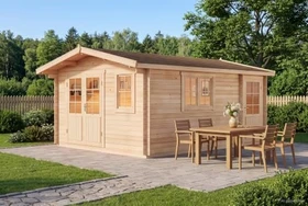 Alpholz Gartenhaus Jennifer-28 400x550cm natur