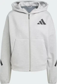 adidas Z.N.E. Zip Hoodie medium grey strata (Damen)