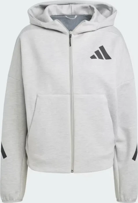 adidas Z.N.E. Zip Hoodie medium grey strata (Damen)