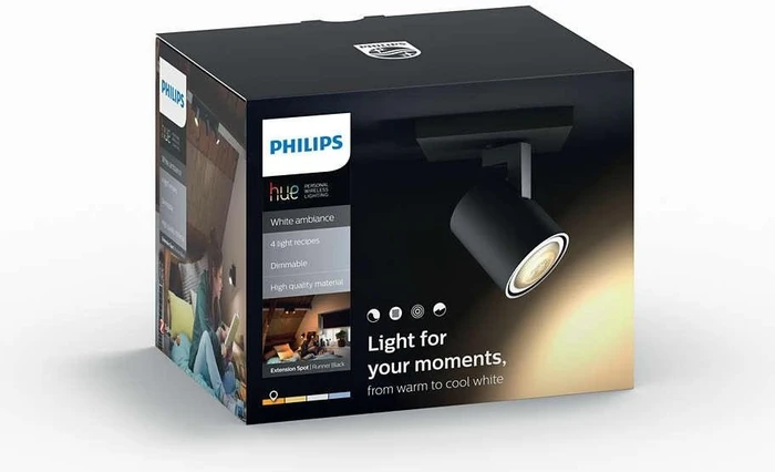 Philips Hue White Ambiance Runner Spot schwarz