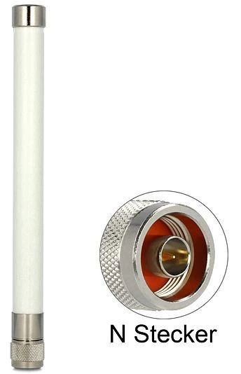 DeLOCK WLAN ac/a/b/g/n Outdoor-Antenne, 4.50-7dBi, N-Type (Stecker), omnidirektional, weiß